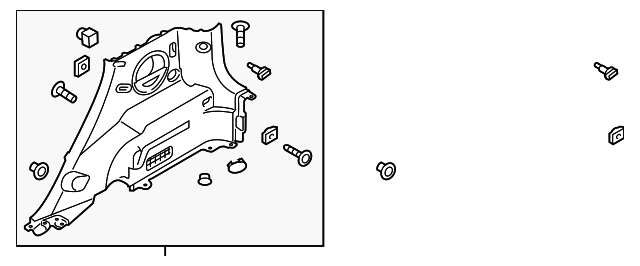 Lower Quarter Trim - Kia (85730-B2000EQ)