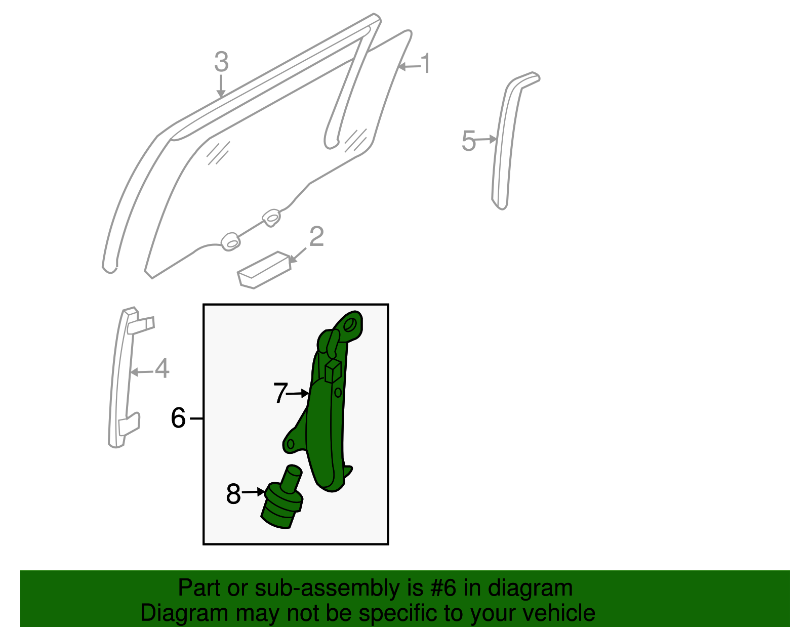 Regulator Assembly - Kia (83401-4D000)