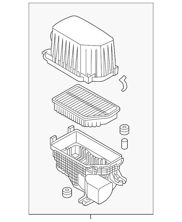 Air Cleaner Assembly - Kia (28110-B2500)