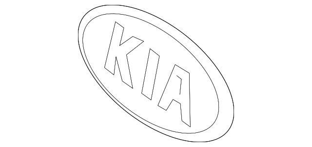 Hood Emblem - Kia (86320-B2000)