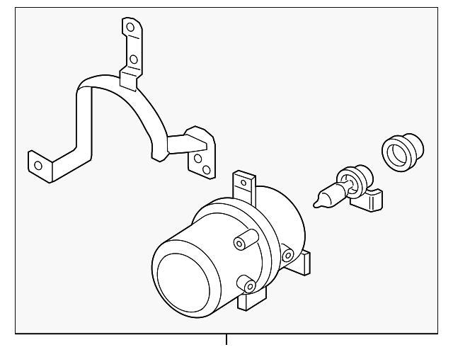 Fog Lamp Assembly - Kia (92201-1W210)