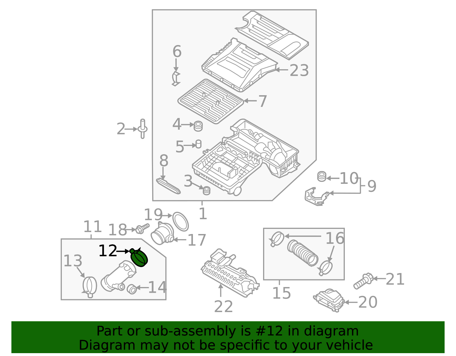 Inlet Hose Clamp - Kia (14711-80006B)