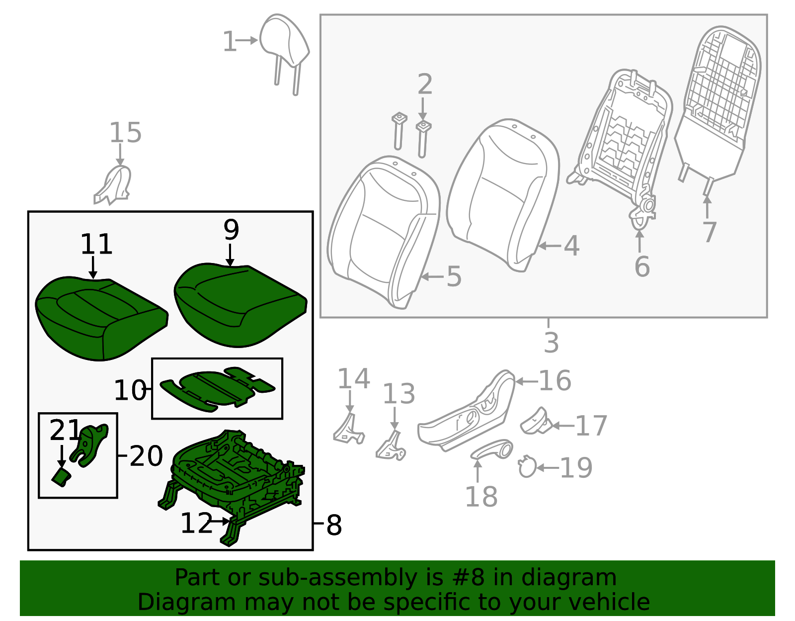 Cushion Assembly - Kia (88100-B2331KHU)