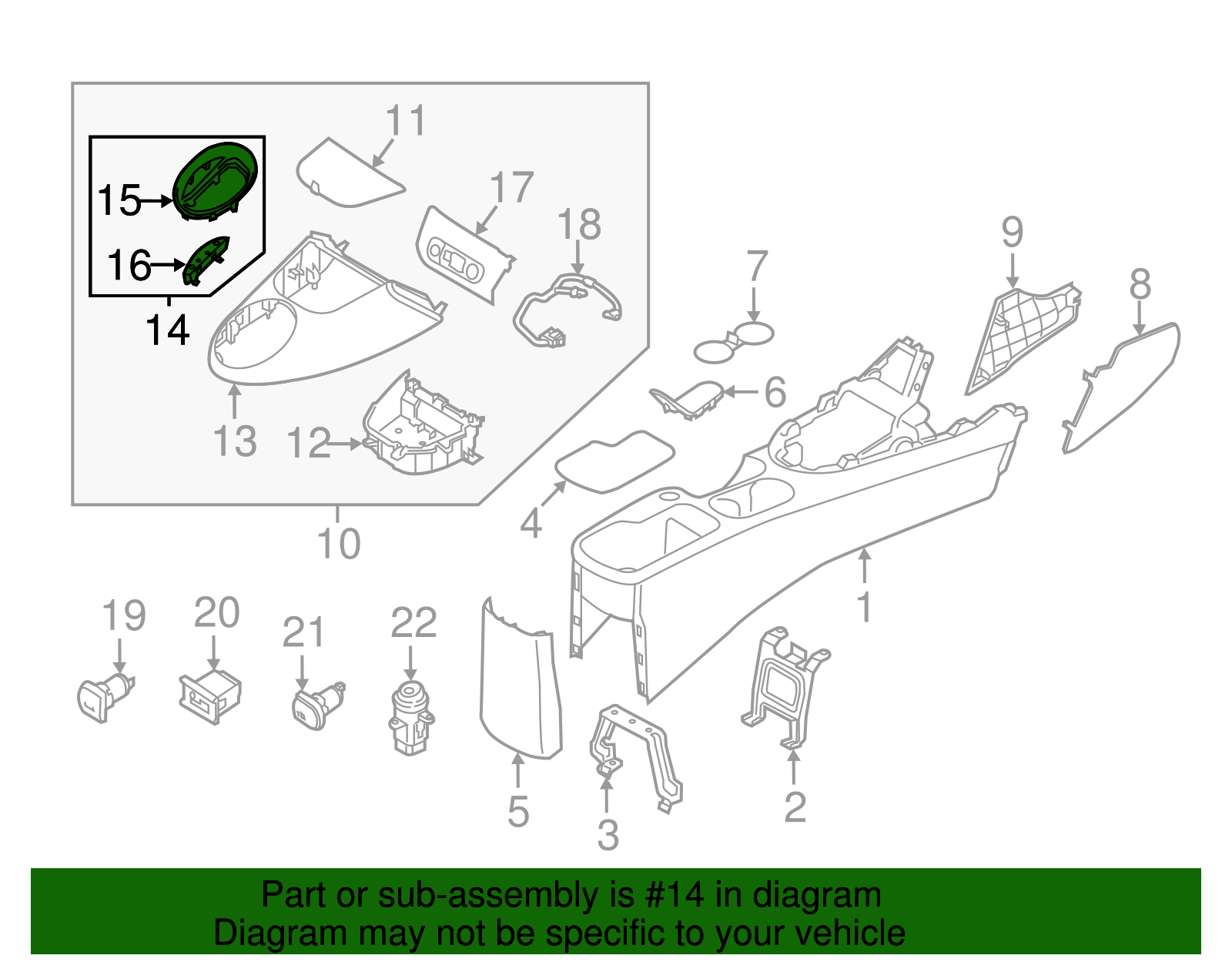 Indicator Housing - Kia (84654-B2000ASB)