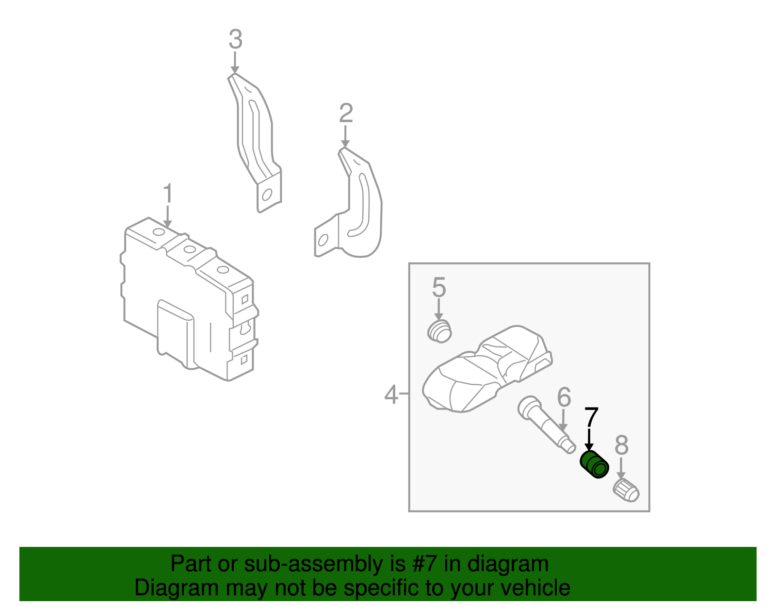 Valve Stem Nut - Kia (52934-3L000)