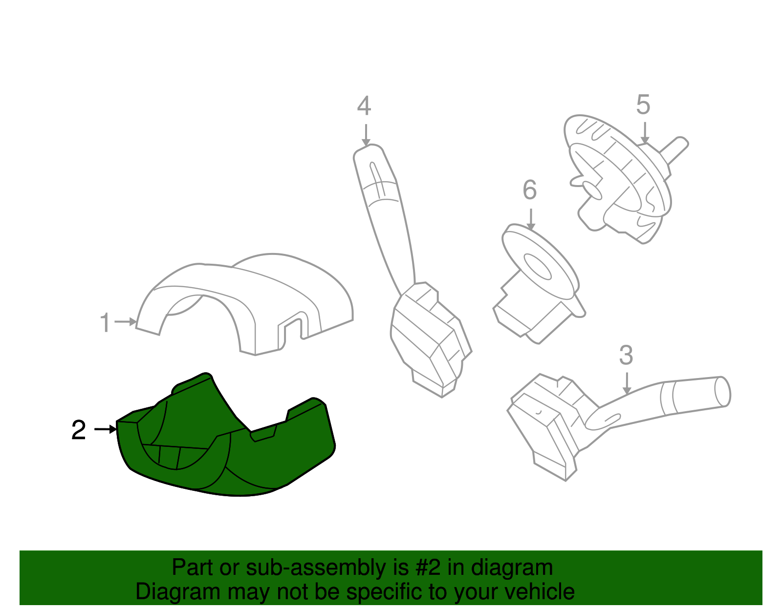 Lower Column Cover - Kia (84852-4D100BQ)