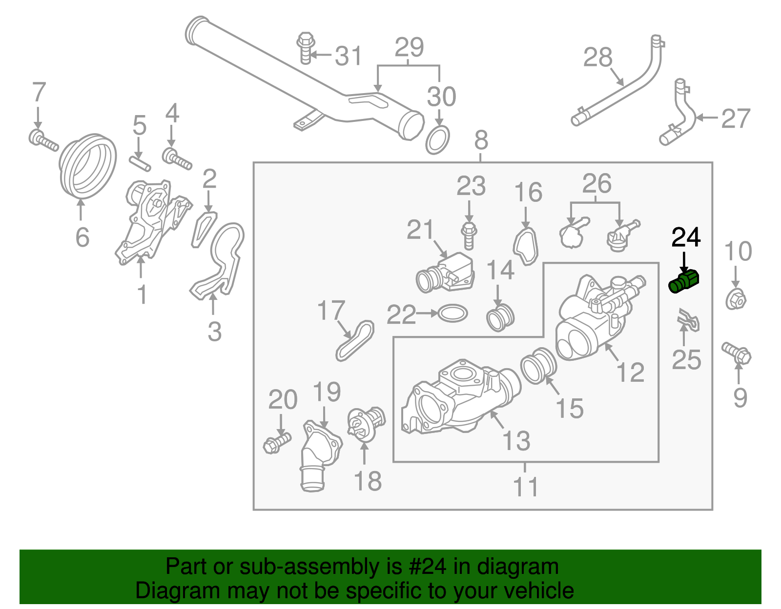 Temp Sensor - Kia (39220-3C010)