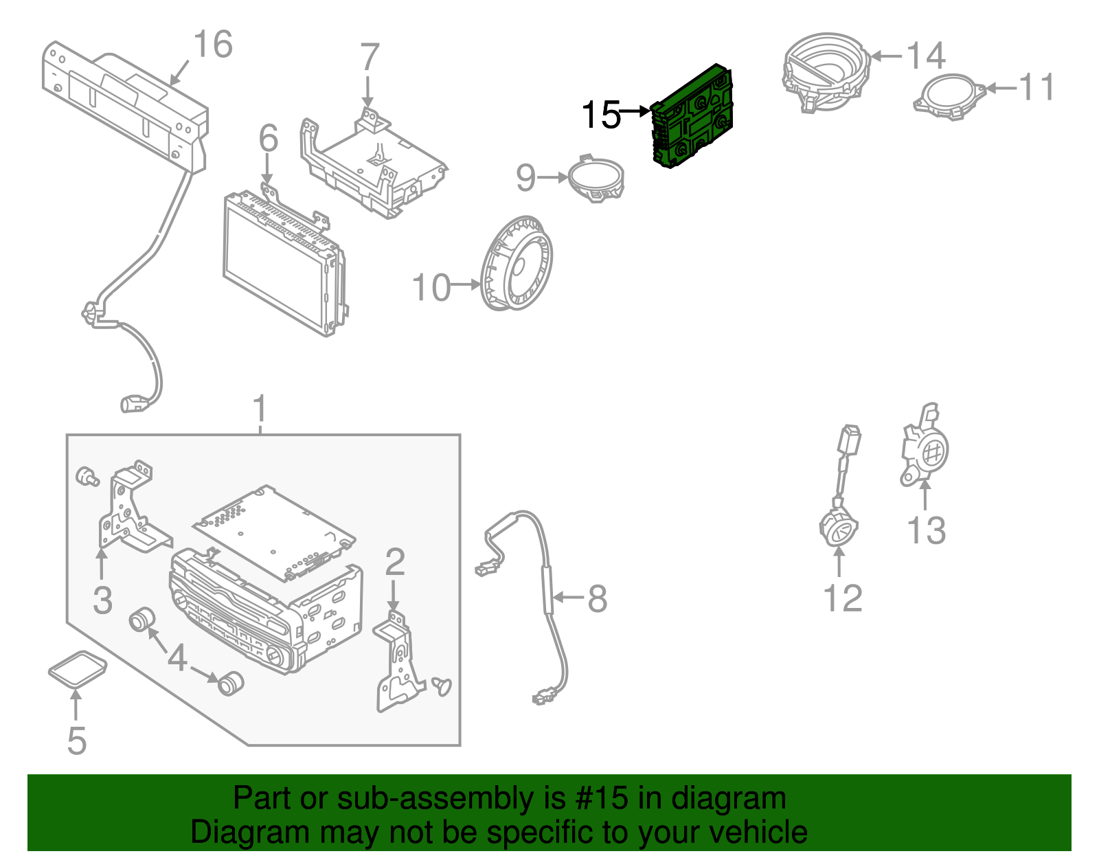 Amplifier - Kia (96370-3R305)
