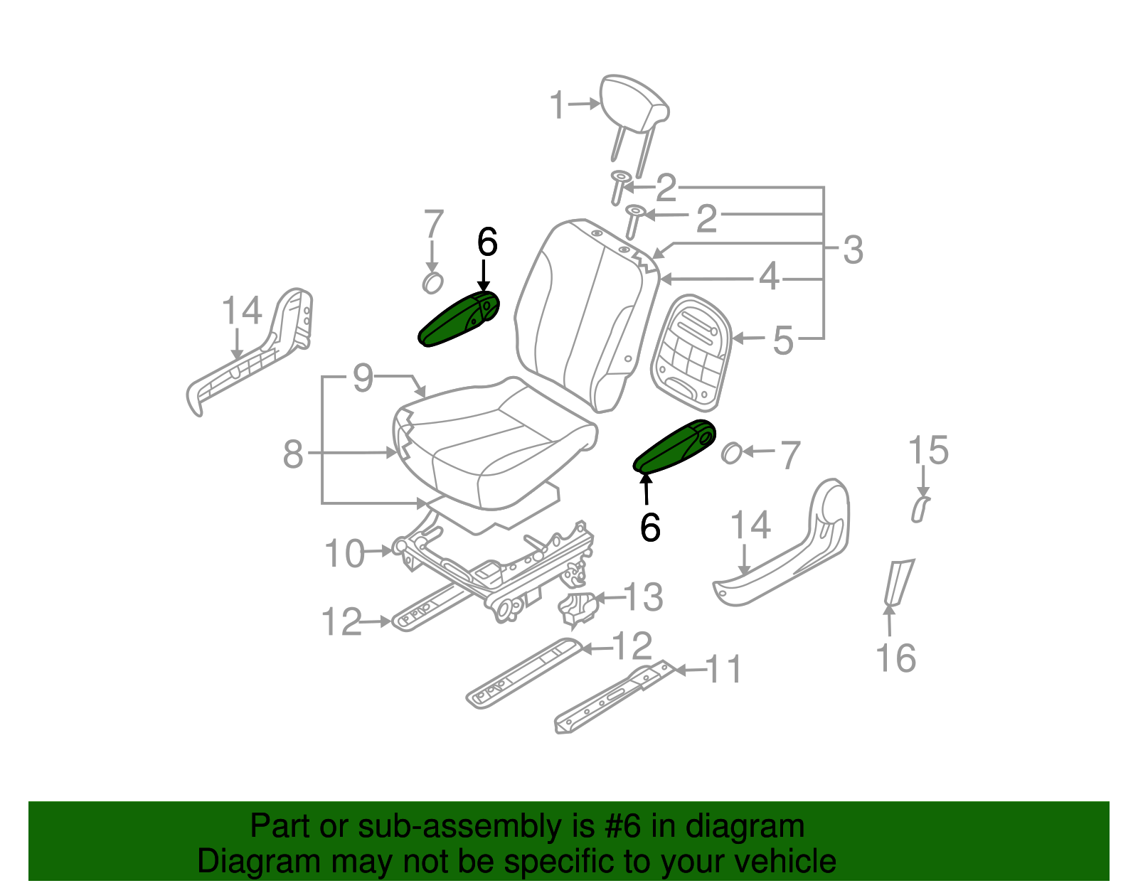 Armrest - Kia (89900-4D042AGW)