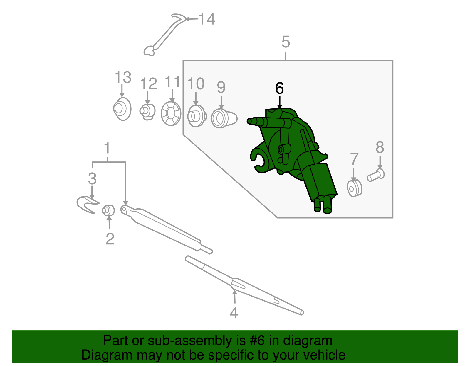 Wiper Motor - Kia (98710-4D000)