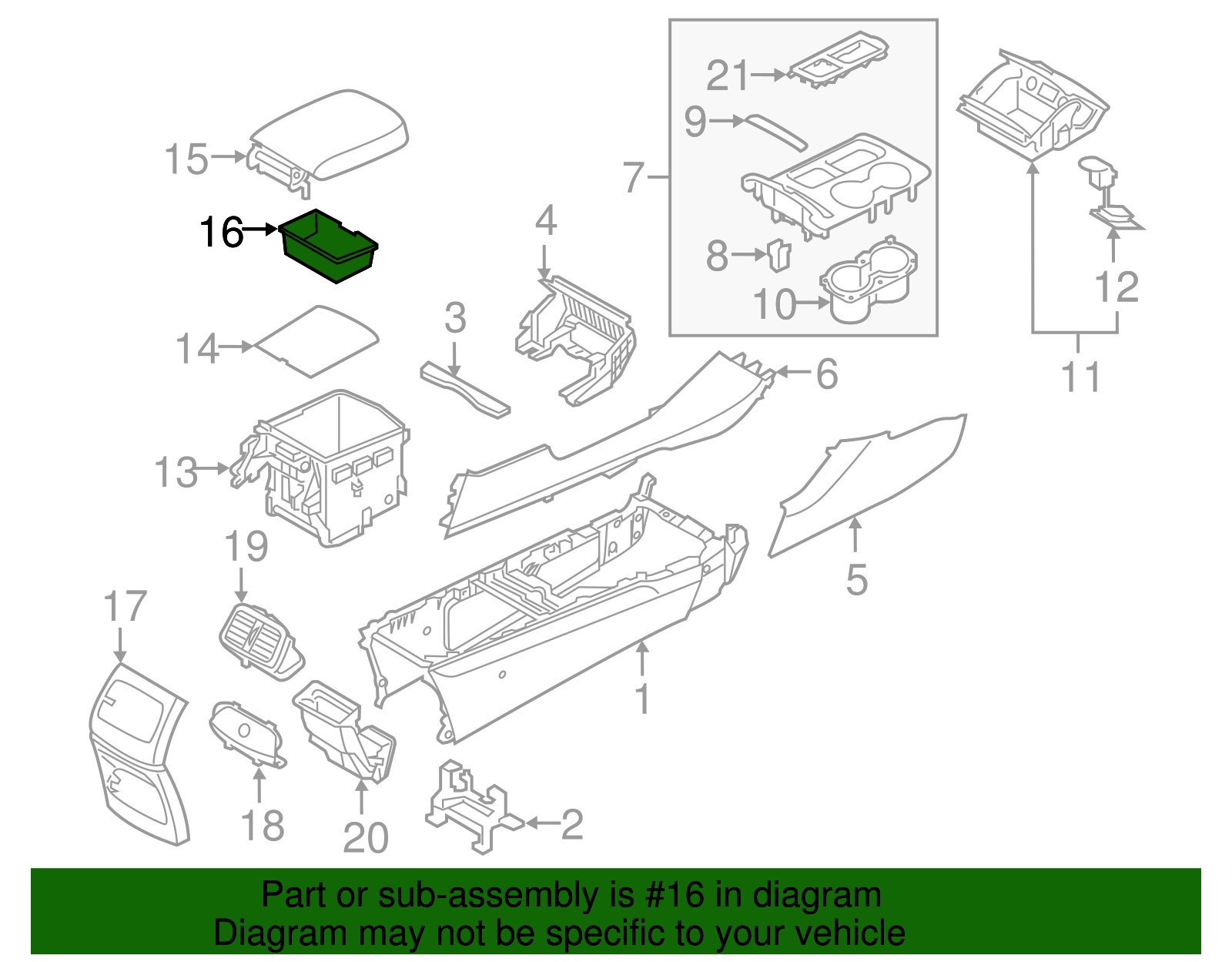 Storage Tray - Kia (84675-C6000)