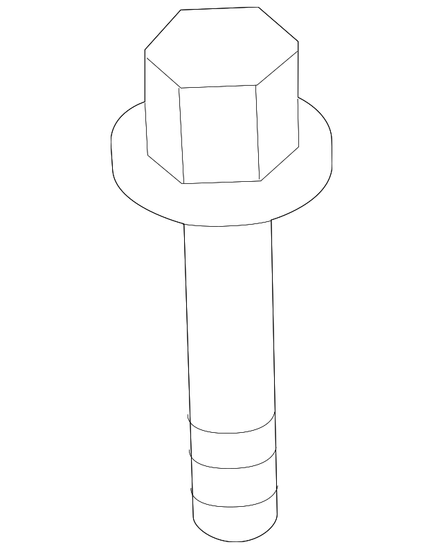 Body B-Pillar Trim Panel Bolt - Kia (11251-06166B)