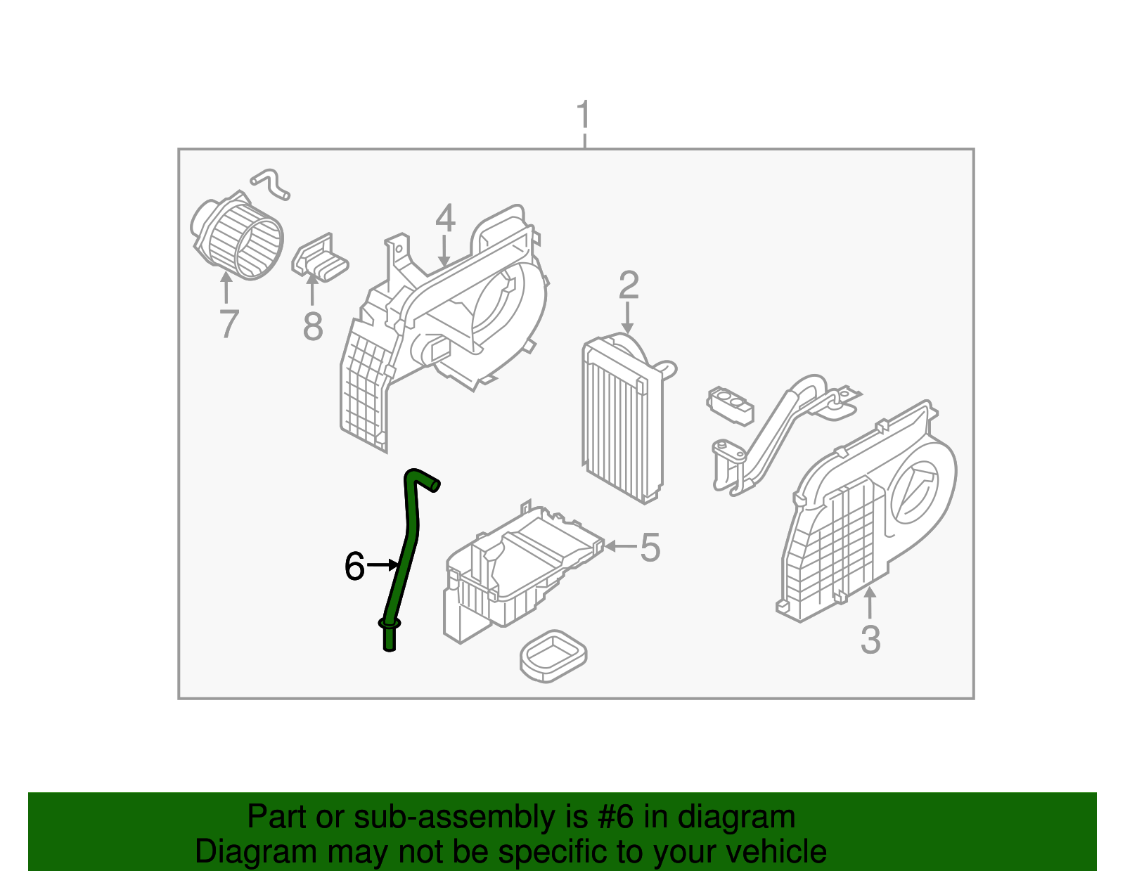 Drain Hose - Kia (97913-1U055)