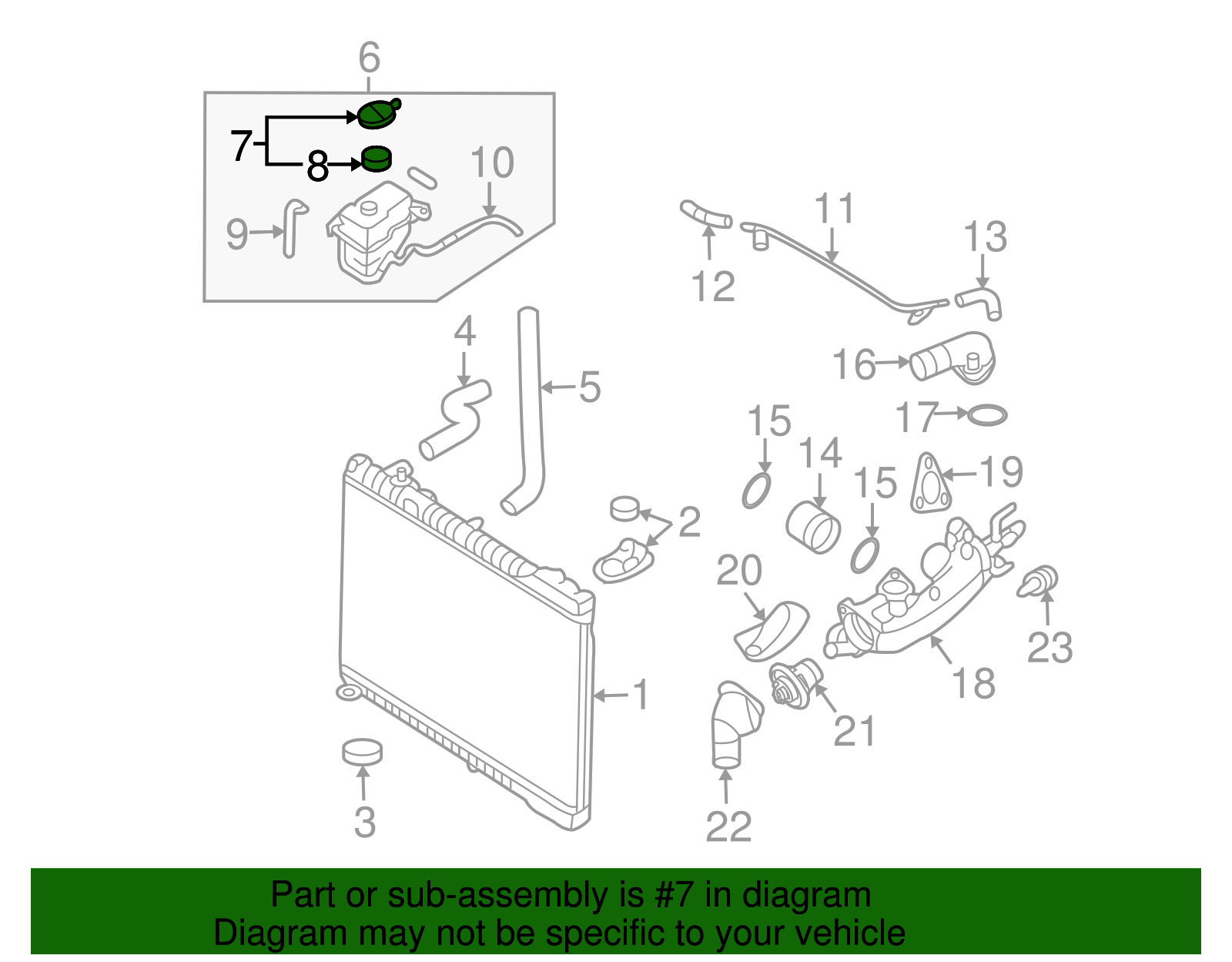 Reservoir Cap - Kia (25440-3K000)