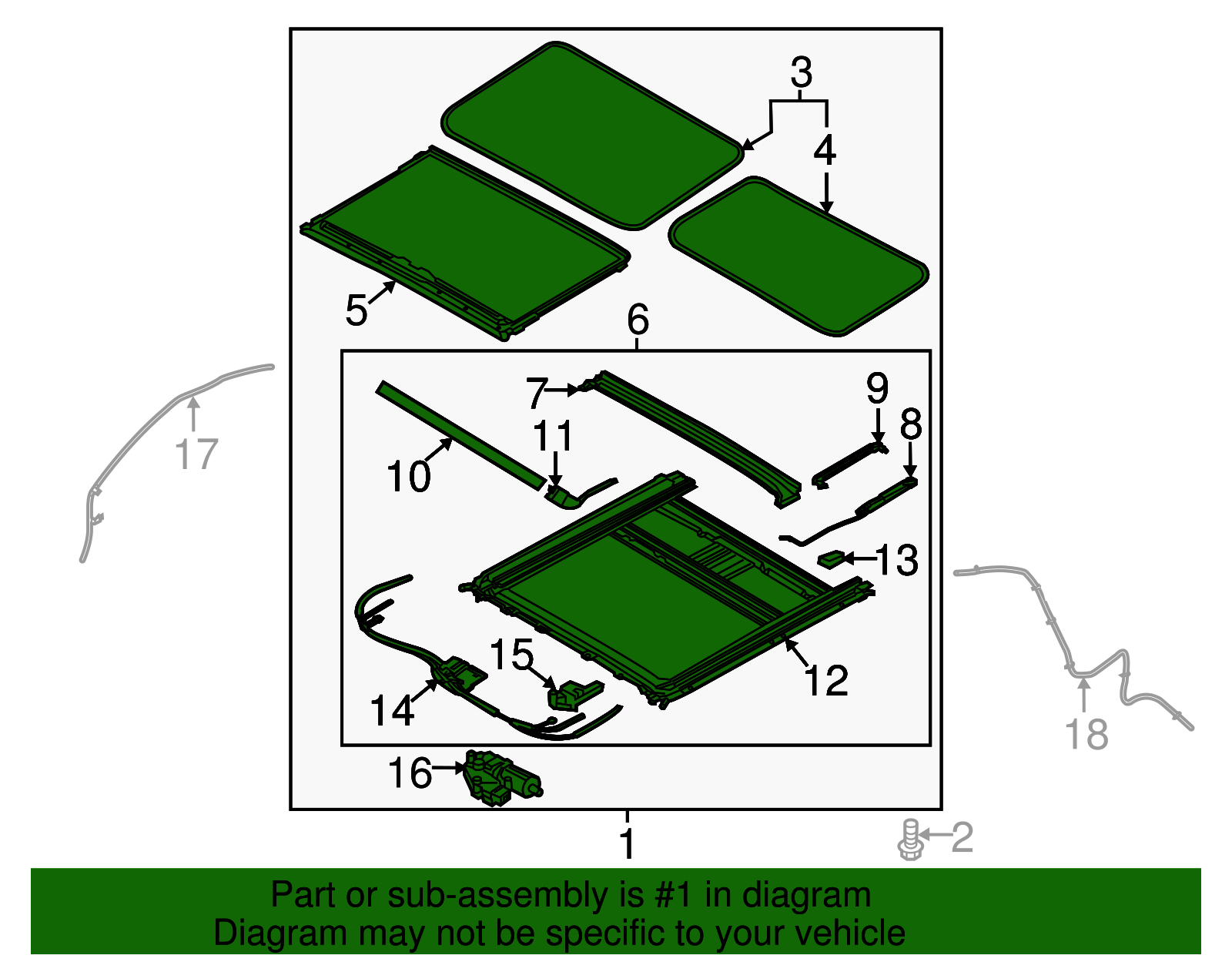Sunroof Assembly - Kia (81600-4D090TW)