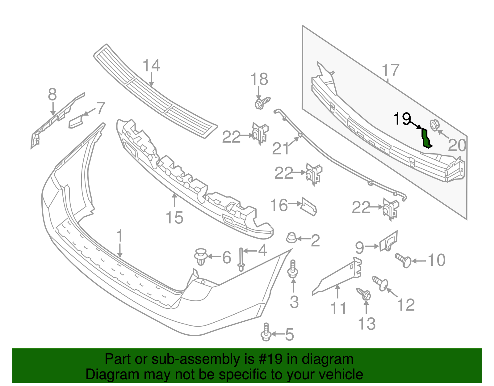 Impact Bar Bracket - Kia (86634-4D000)