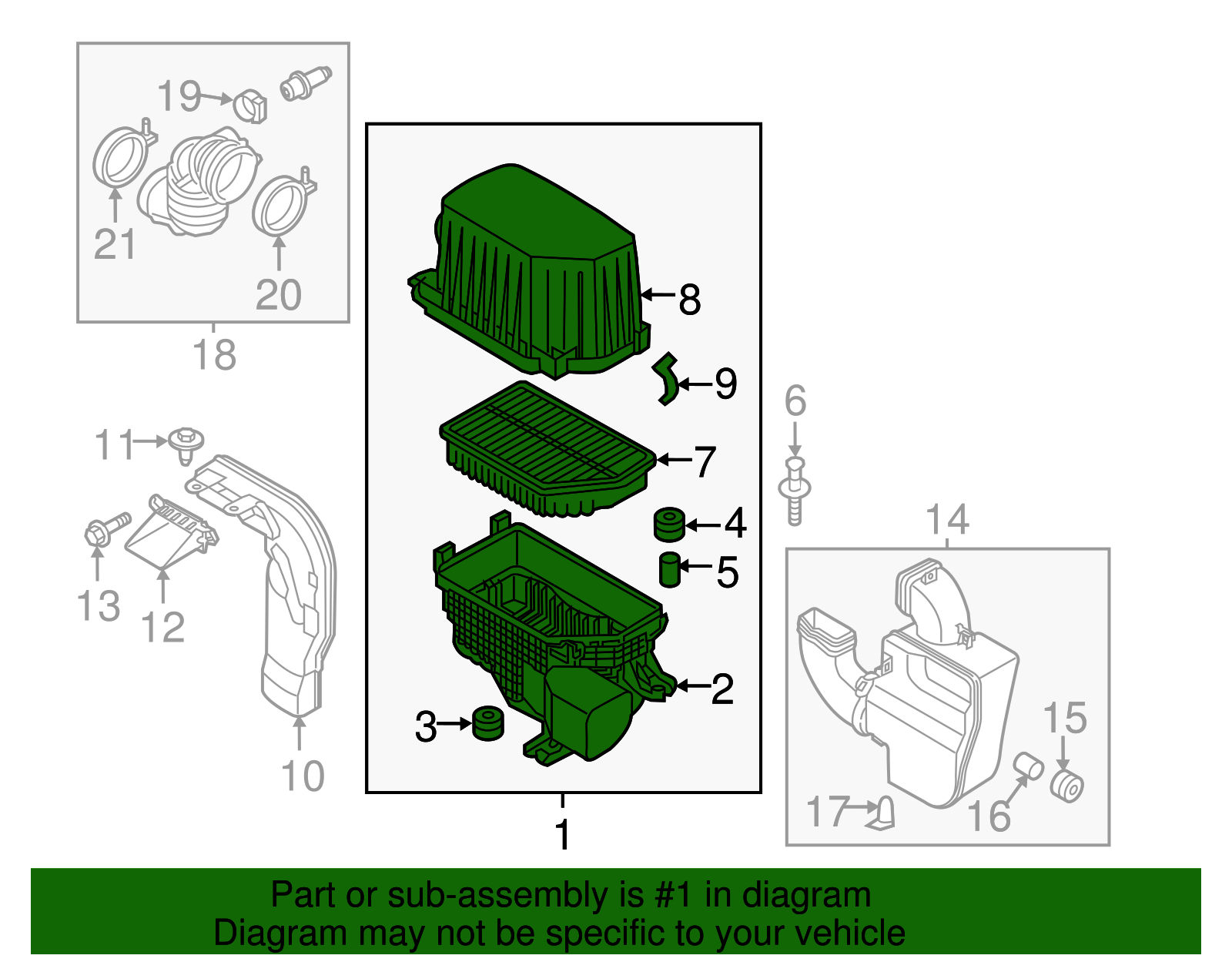 Air Cleaner Assembly - Kia (28110-B2500)