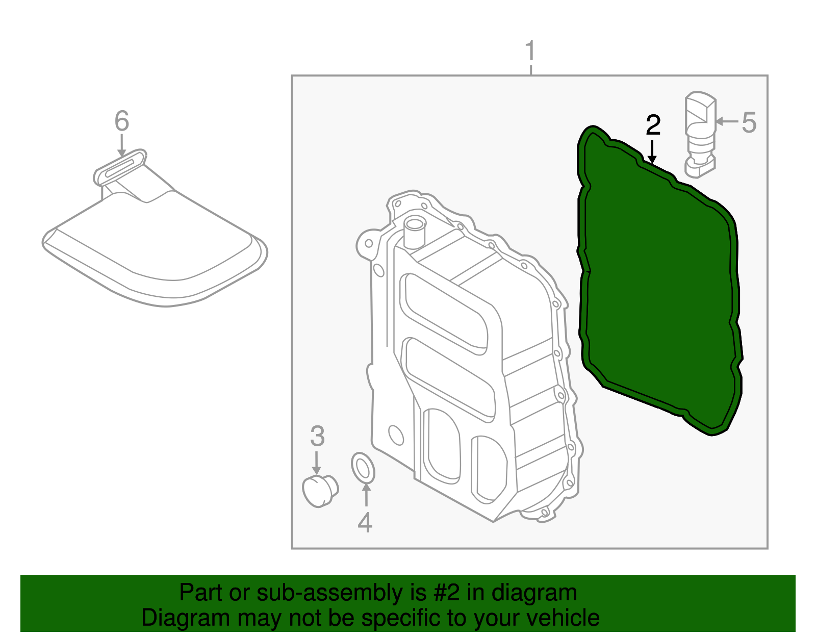 Transmission Oil Pan Gasket - Kia (45283-3B010)