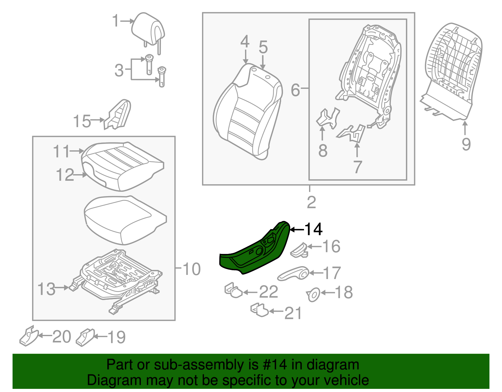 Outer Cover - Kia (88191-C6050WK)