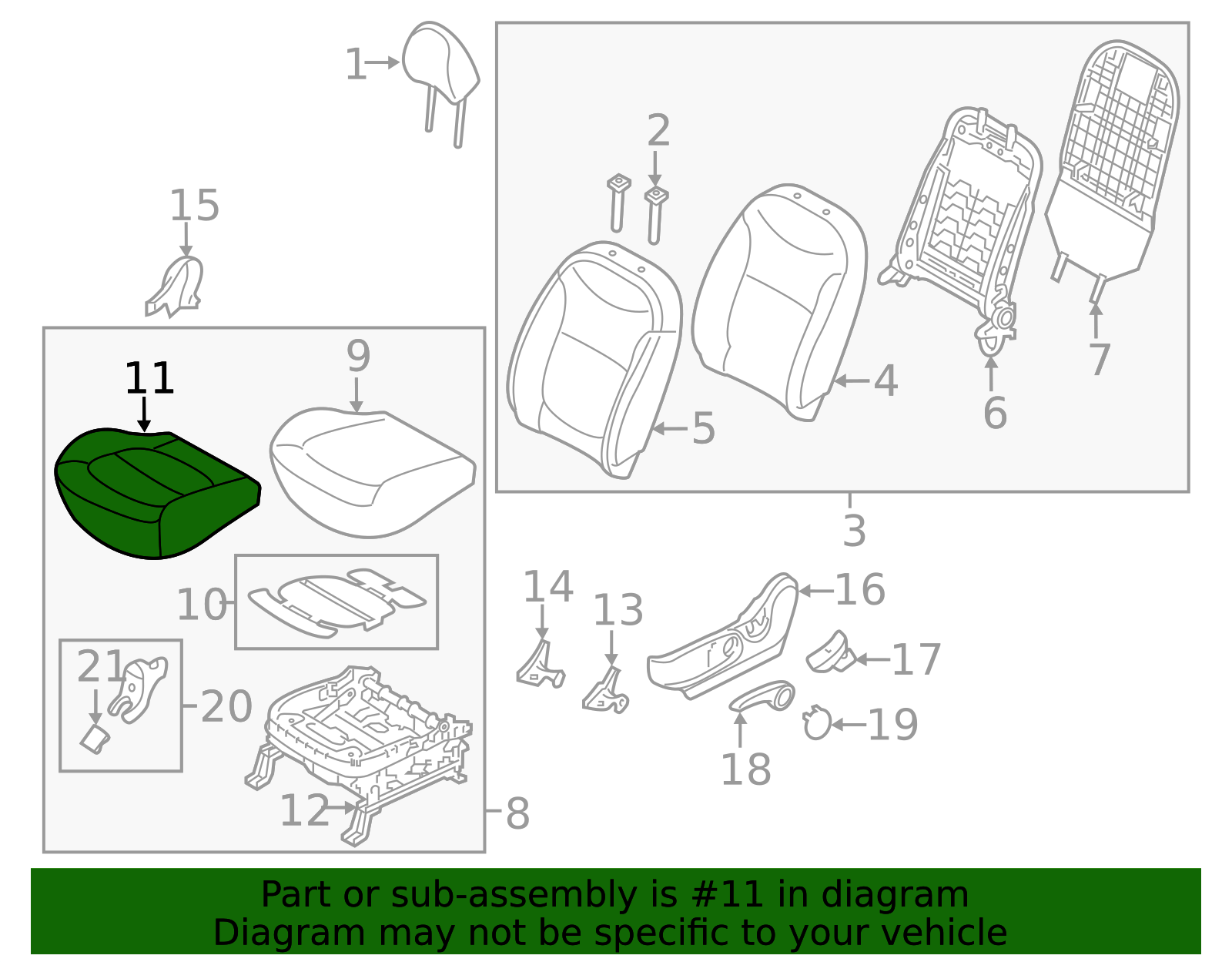 Cushion Cover - Kia (88160-B2310KE4)