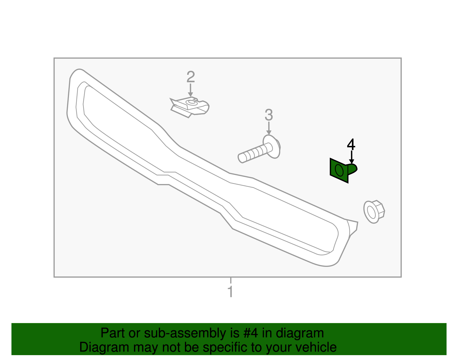 Opener Assembly Bolt - Kia (86358-3K000)