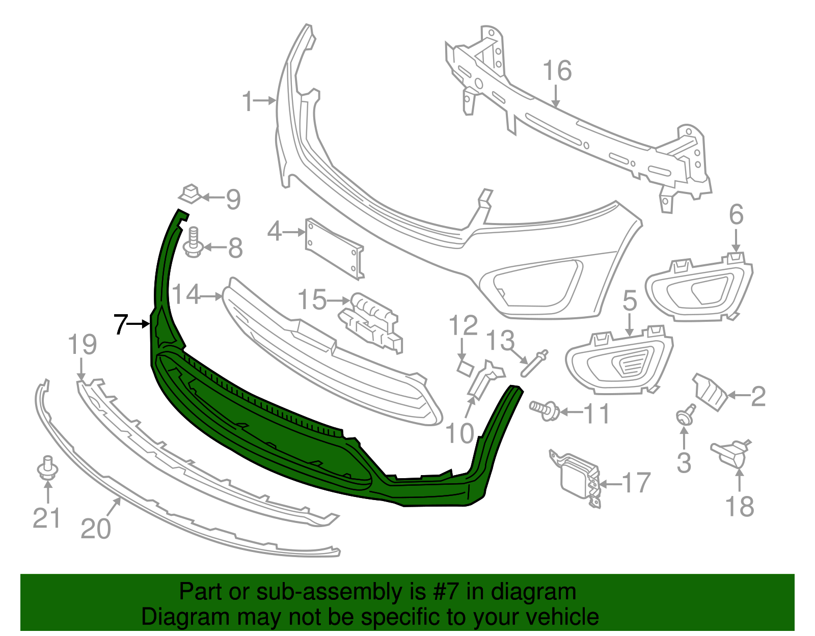 Lower Cover - Kia (86512-C6000)