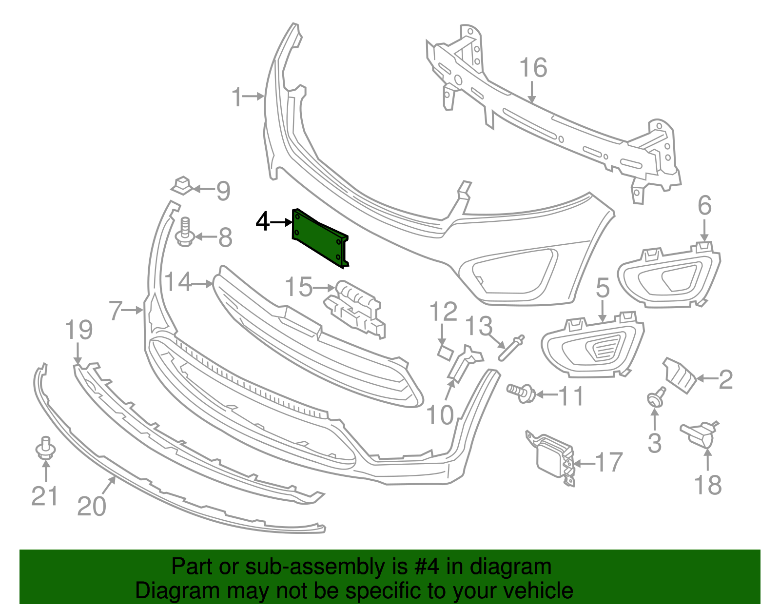 License Bracket - Kia (86519 C6000)