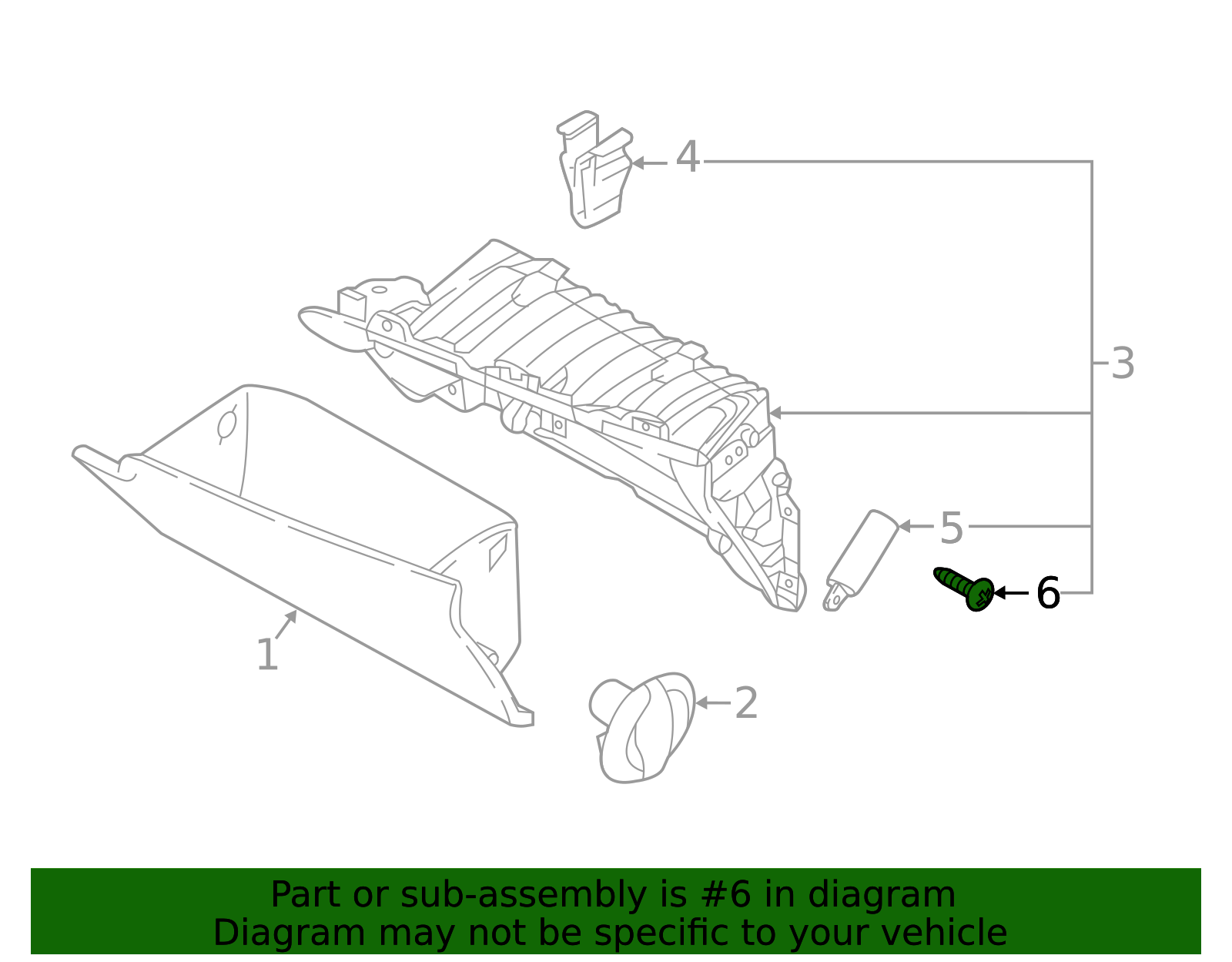 Damper Screw - Kia (84687-2F000)