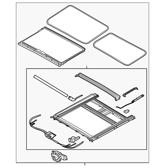 Sunroof Assembly - Kia (81600-4D090TW)