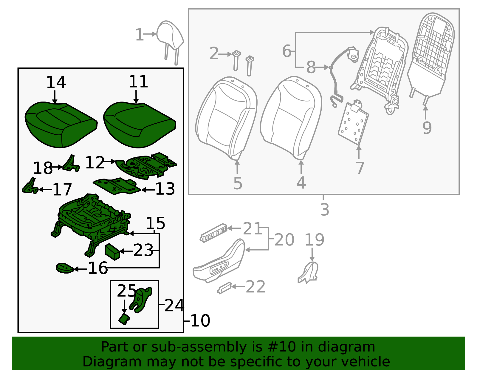 Cushion Assembly - Kia (88100-B2371KHX)