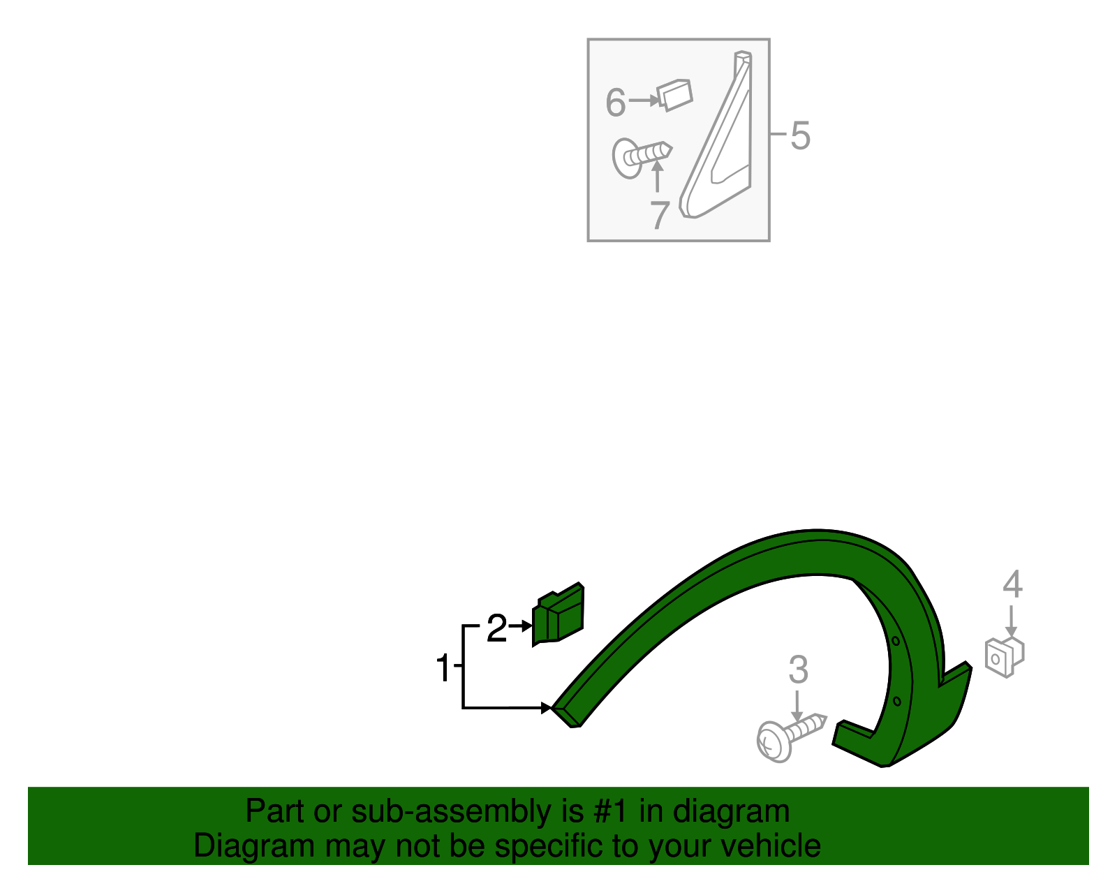 Wheel Opening Molding - Kia (87711-C6000)