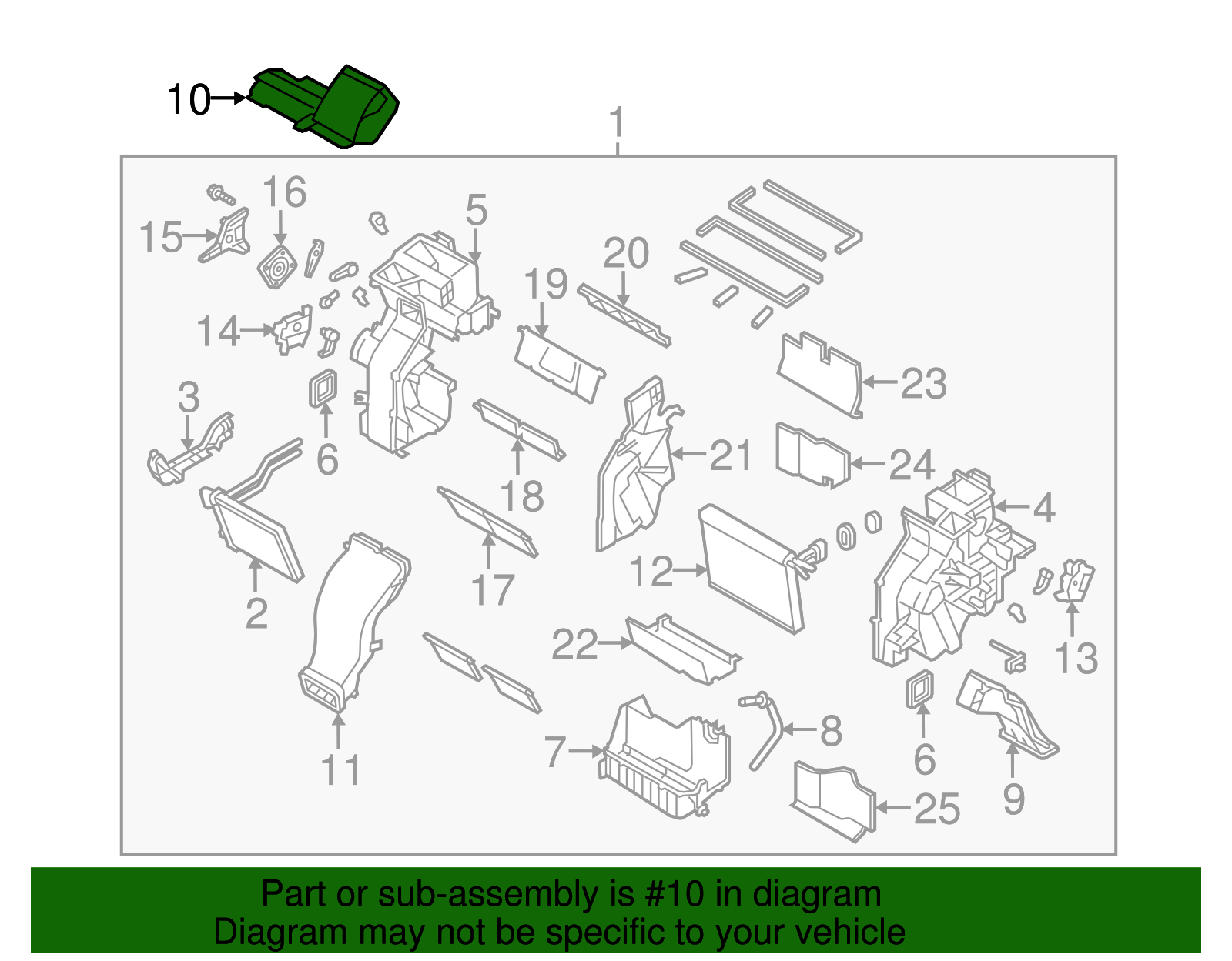 Side Duct - Kia (97111-1U050)