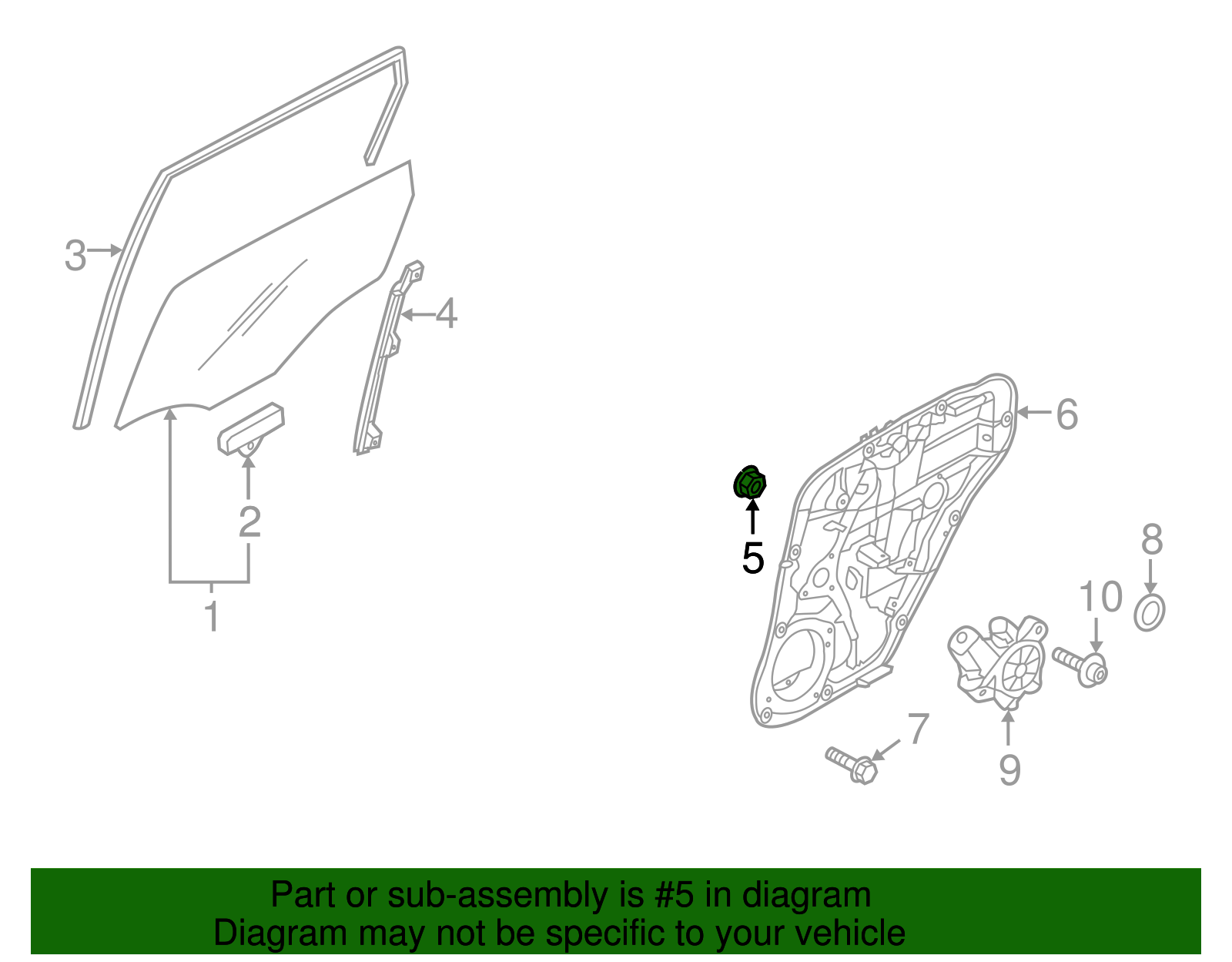 Guide Channel Nut - Kia (13271-06003)