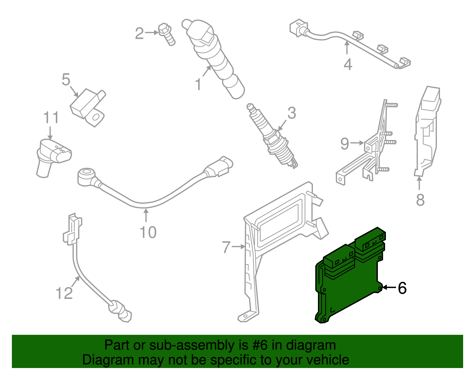 Engine Control Module (ECM) - Kia (39109-3C662)