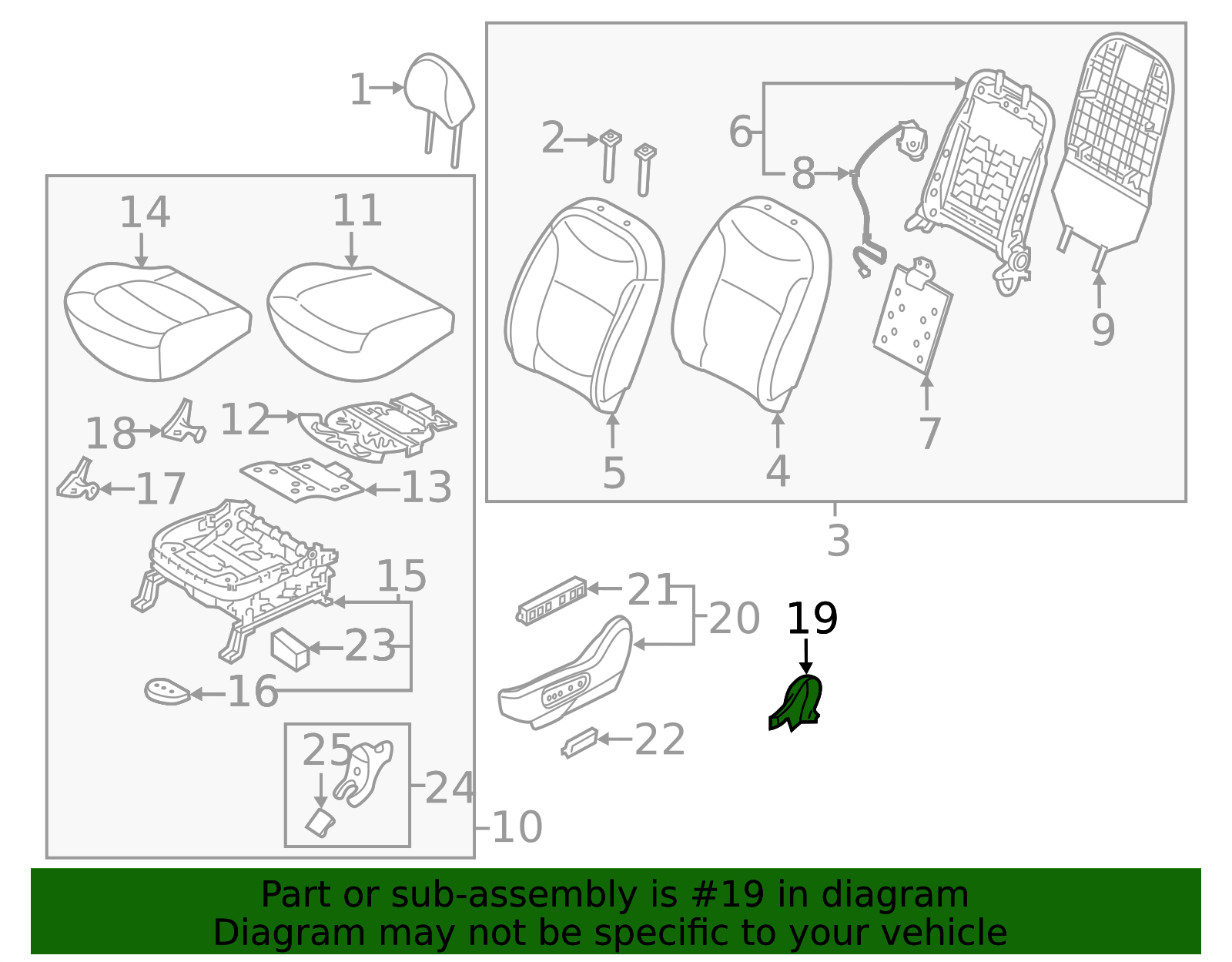 Recline Cover - Kia (88274-B2010EQ)