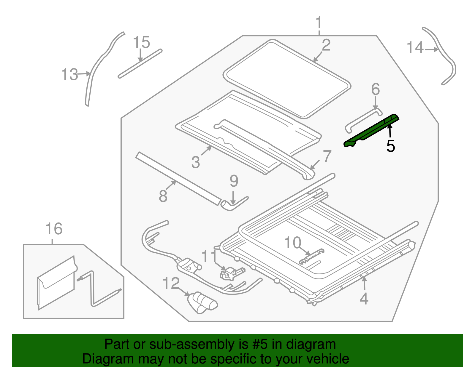 Drip Rail Guide - Kia (81648-3E001)