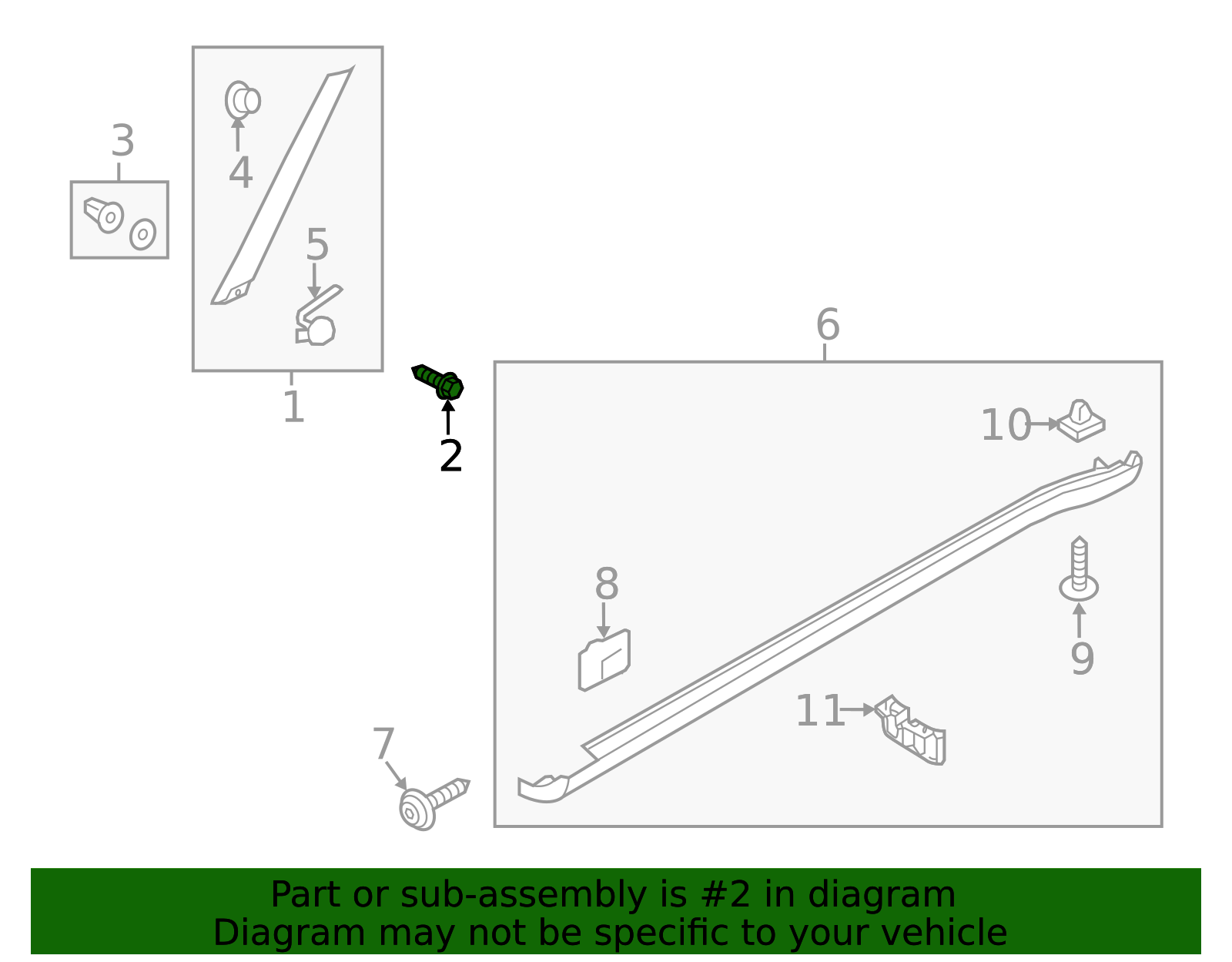 Bumper Cover Screw - Kia (12441-05167B)