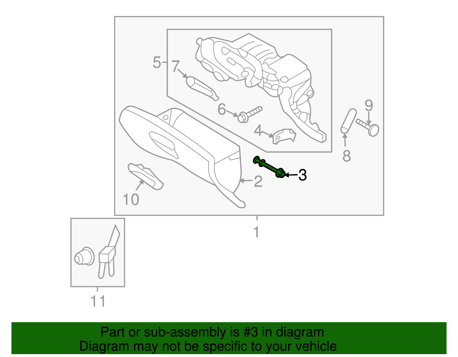 Glove Box Hinge Pin - Kia (84523-2D000)
