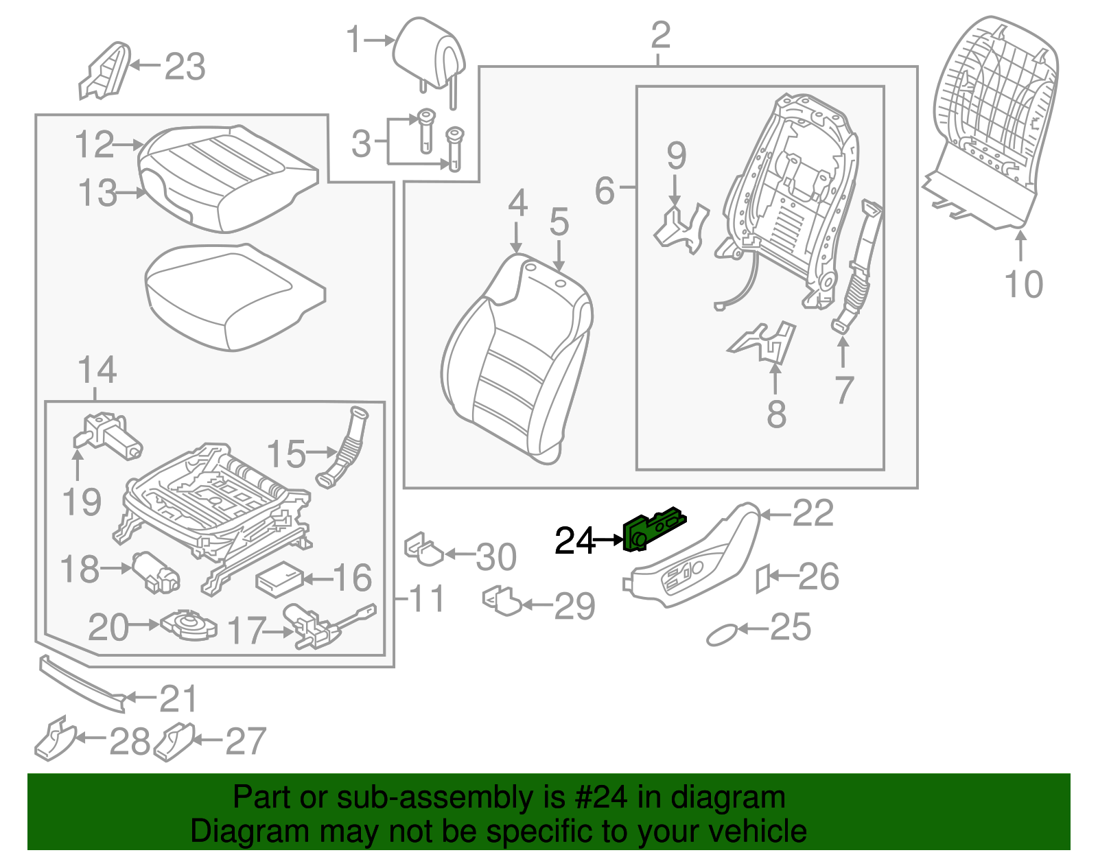 Seat Switch - Kia (88521-C6500)