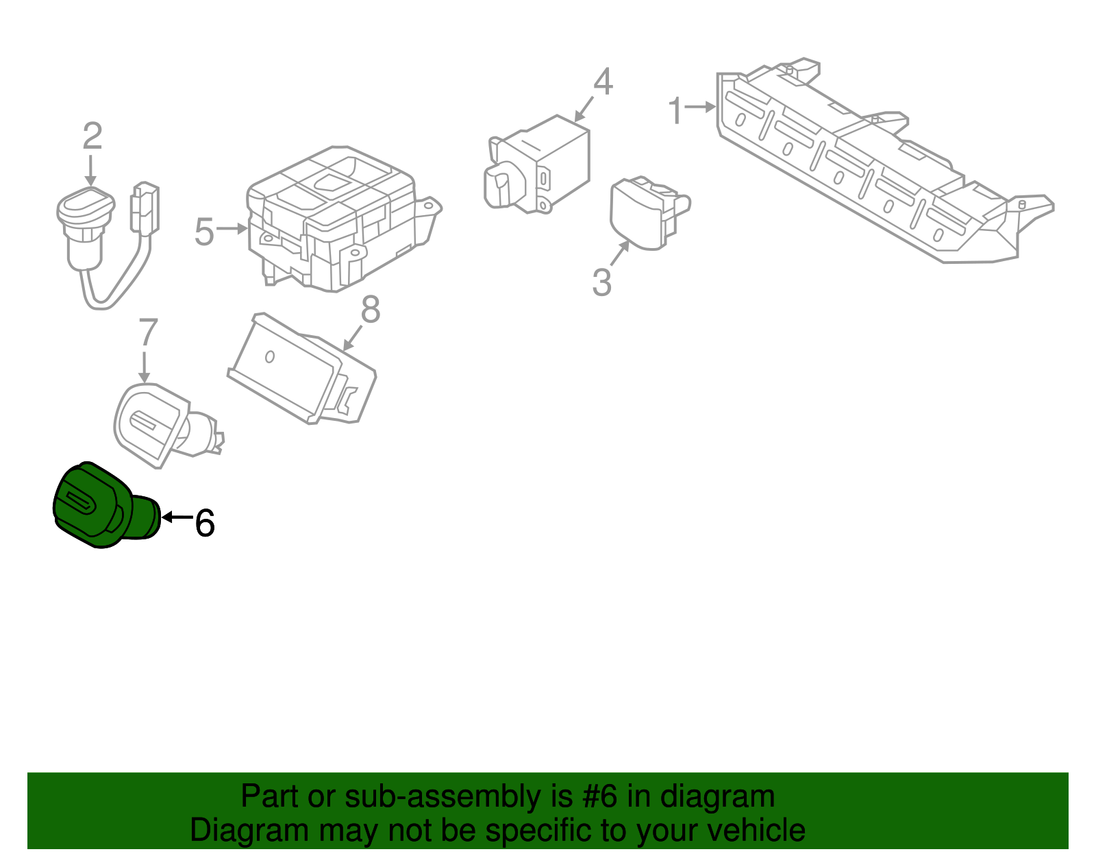 12 Volt Accessory Power Outlet - Kia (95120-C5200)