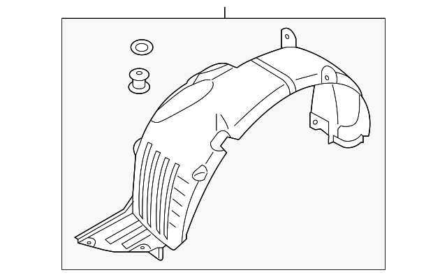 Fender Liner - Kia (86811-B2500)