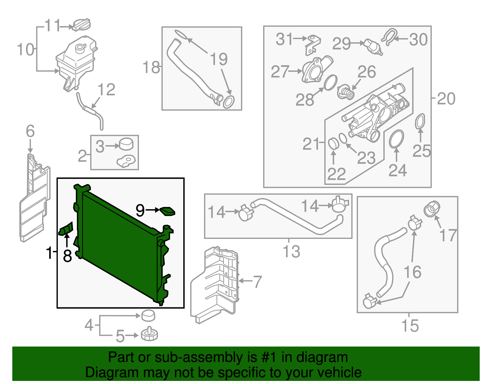 Radiator Assembly - Kia (25310-3S651)