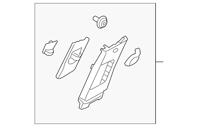 Upper Center Pillar Trim - Kia (85840-B2100EQ)