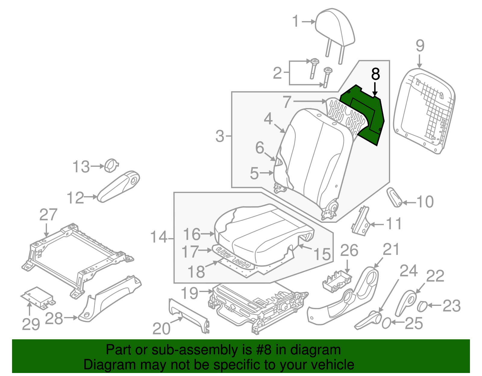 Rear Cover - Kia (88457-4D020)