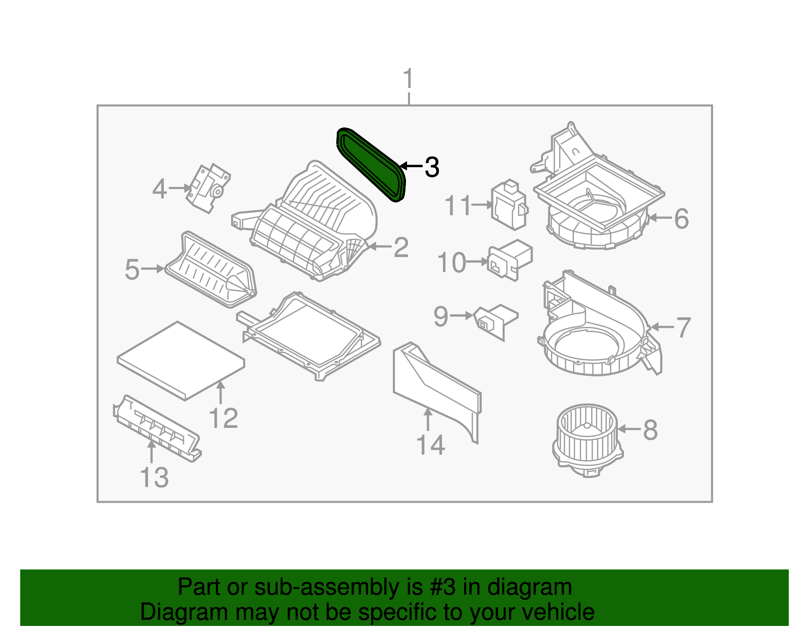 Upper Case Seal - Kia (97127-1U500)