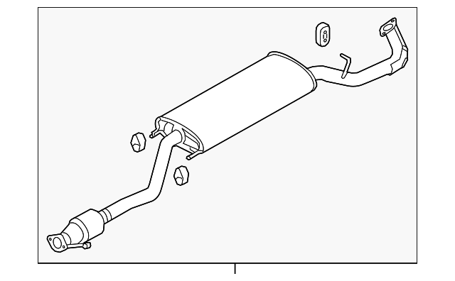 Muffler & Pipe - Kia (28600 1U200)