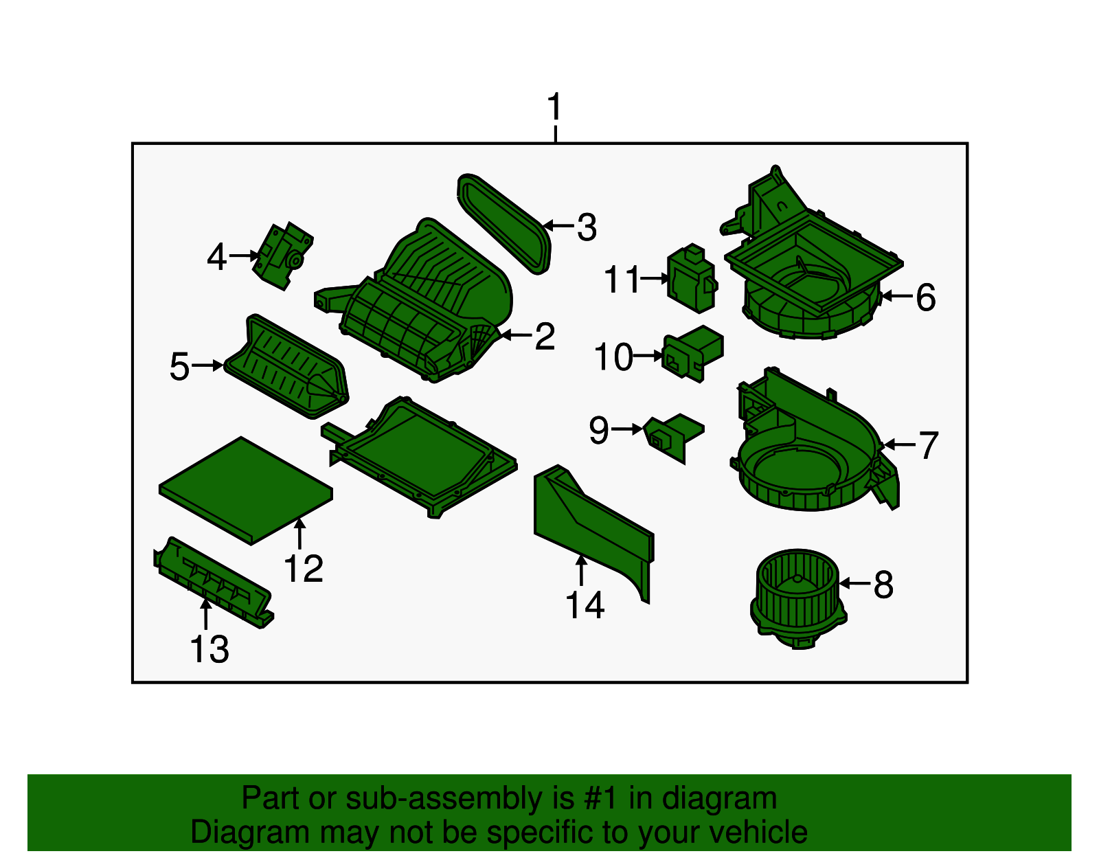 Blower Assembly - Kia (97100-1U355)