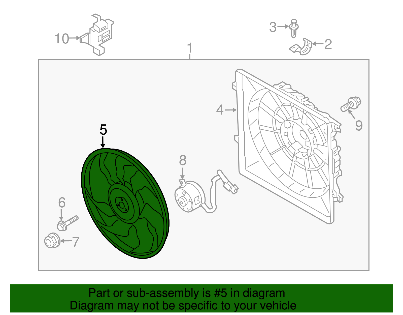 Fan Blade - Kia (25231-3R000)