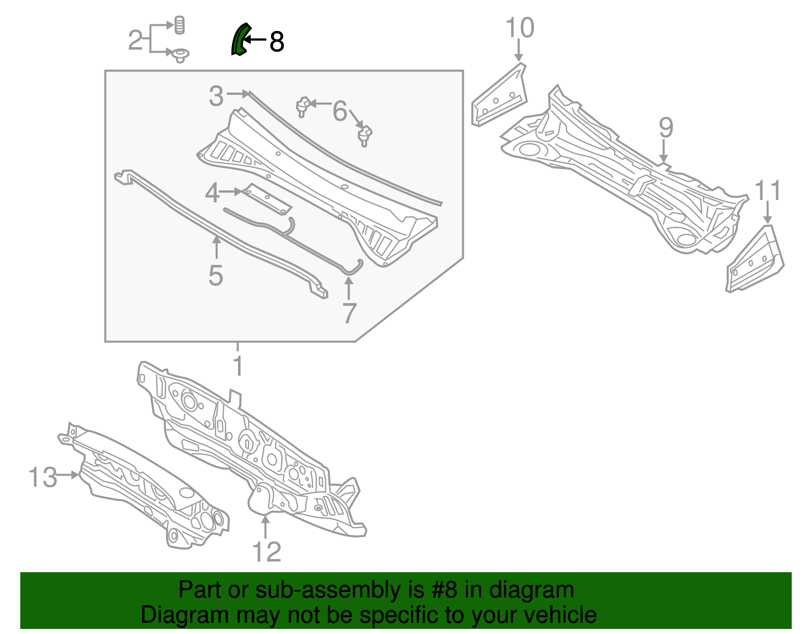 End Cover - Kia (86153-C6000)
