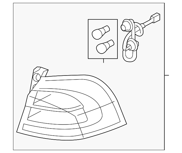 Tail Lamp Assembly - Kia (92401-1W070)